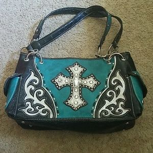 Turquoise western conceal and carry purse!